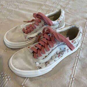 Vans Old Skool Vintage "Floral Grey" Sneakers - Women's 5